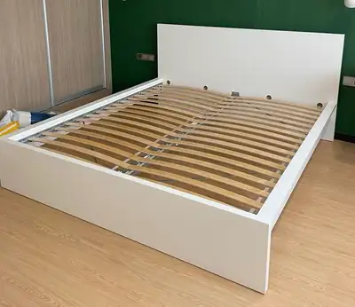 IKEA White King Size Malm bed frame only, View more