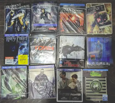 STEELBOOKS DVD BLU-RAY DISNEY Potter Hobbit Cars TREK X STAR MAN, View more