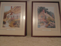 Pair of beautiful cottage prints