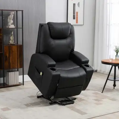  Power Lift Recliner Chair for Elderly, PU Leather Lift Chair, View more