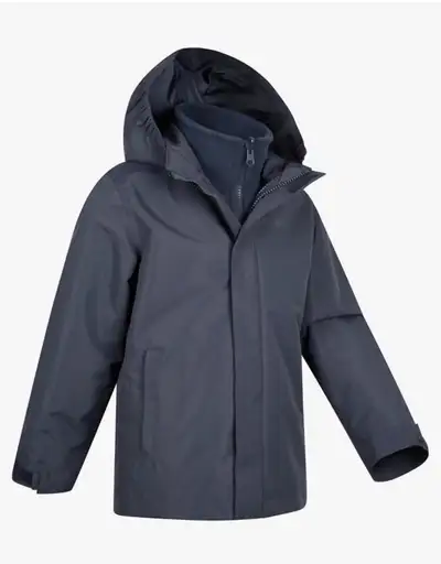 Brand New 3 in 1 Weatherproof Fleece Winter Jacket - Blue, View more
