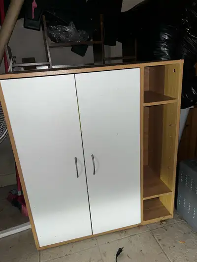 Used for a couple of months and wanted a bigger one. I have the other shelves on the right. $60