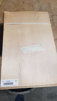 24 Maple wood veneer 0.022" thick