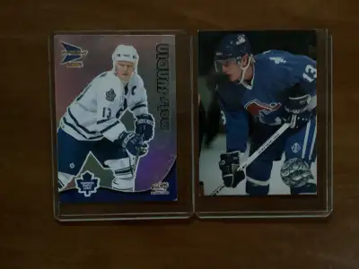 2 MATS SUNDIN Cards MAPLE LEAFS #33 & QUEBEC NORDIQUES #99 ?, View more