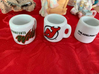 3 Vintage Rare NHL Vending Machine Mini Coffee Mug Cup NOS