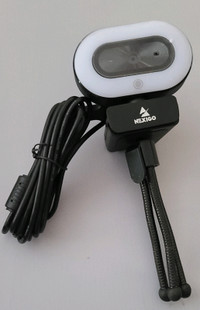 NexiGo StreamCam N930E, 1080P Webcam with Ring Light and Tripod
