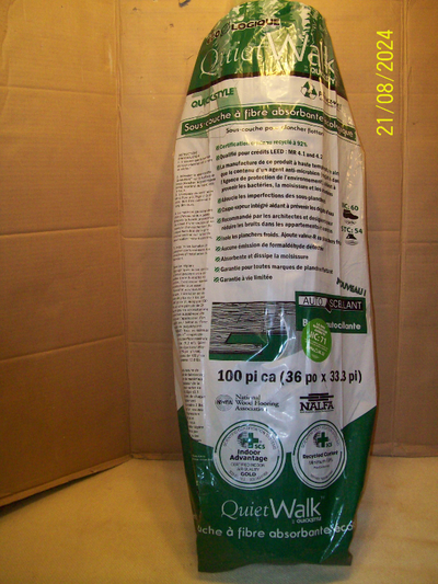 1 rouleau de sous-couche à fibre absorbante écologique, View more