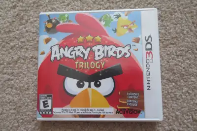 Nintendo 3DS Angry Birds Trilogy game in excellent condition, complete with cartridge, case and inse...