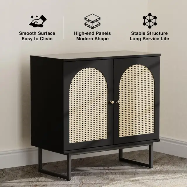 Sideboard Buffet Cabinet with Rattan Doors in Hutches & Display Cabinets in City of Toronto - Image 6