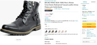 Bruno Marc Motorcycle style boots