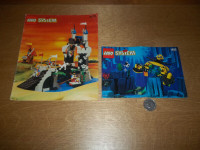 2 Lego System building set booklet-2 Livrets  #6078 & #1822-1995