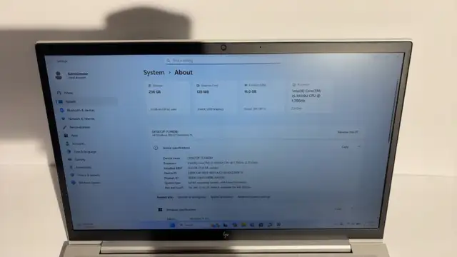 HP EliteBook 850 G7 i5-10310U 16GB 256GB SSD 15.6 Win 11 Pro in Laptops in Markham / York Region - Image 5