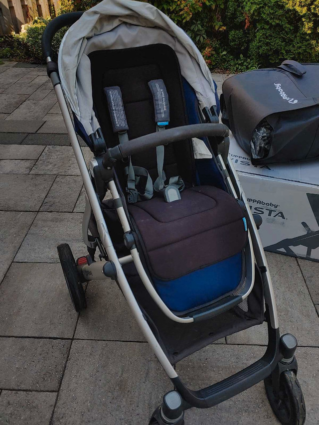 Uppababy Vista Stroller - Taylor Indigo 2018 in Strollers, Carriers & Car Seats in Markham / York Region - Image 2
