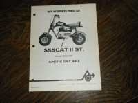 Arctic Cat 2350-001 SSScat 2 ST Mini Bike 1970 Parts List