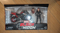 Marvel legends black widow with motorcycle 