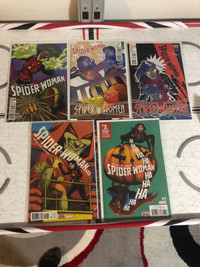 Spider-woman series 6 from 2016 5 comic book lot near mint