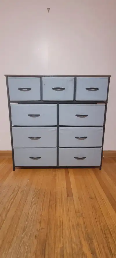 9-Drawer Fabric Dresser with Wood Top, View more