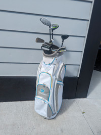 Left Handed Golf Clubs & Wilson Staff Bag