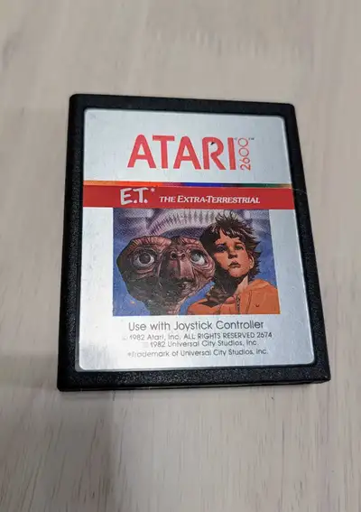E.T. The Extra-Terrestrial Video Game Cartridge - Atari 2600, View more