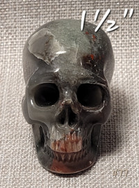 Mini Crâne Skullis de 1½" agate naturelle Mini Skull.