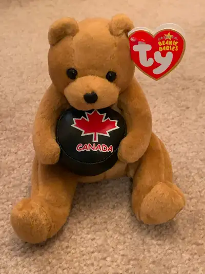 Ty Canadian Exclusive DEKE the Hockey Bear Beanie Baby, View more