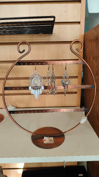 Beautiful cooper earing display for $5 ONLY!
