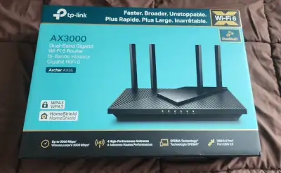 TP-Link AX3000 WiFi 6 Smart WiFi Router (Archer AX55), View more