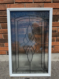 Glass insert for exterior door