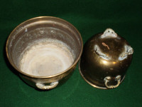 6 and 5 inch diameter Tin Pots