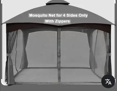 "NEW" Gazebo Mosquito Netting 10 x 12 Feet, View more