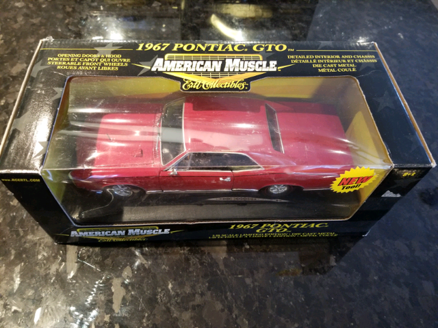 1:18 Diecast ERTL 1967 Pontiac GTO American Muscle Red in Arts & Collectibles in Markham / York Region - Image 2