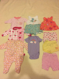 Girls 3 months summer (9 pieces)