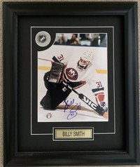 Billy Smith New York Islanders Photo Framed Autographed