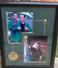 Mike Weir 2003 Masters Champion Framed Picture with Tiger Woods 