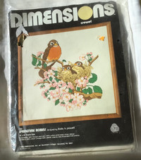 Dimensions crewel kit “Springtime Robins”