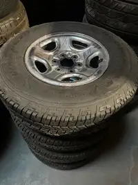 Chevy GMC rims like new Goodyear LT245/75R16 tires Load E