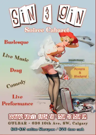 Sin & Gin Soiree Cabaret - 'Mover's & Shakers!', View more