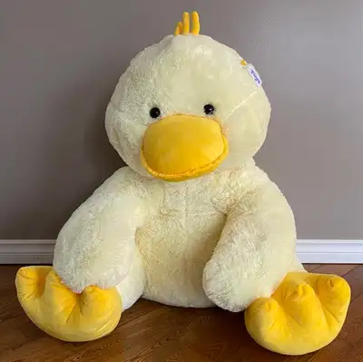 NEW XL toy yellow duckling soft stuffy 30 inches sitting, View more
