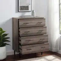 Gray Wash Four-Drawer Dresser