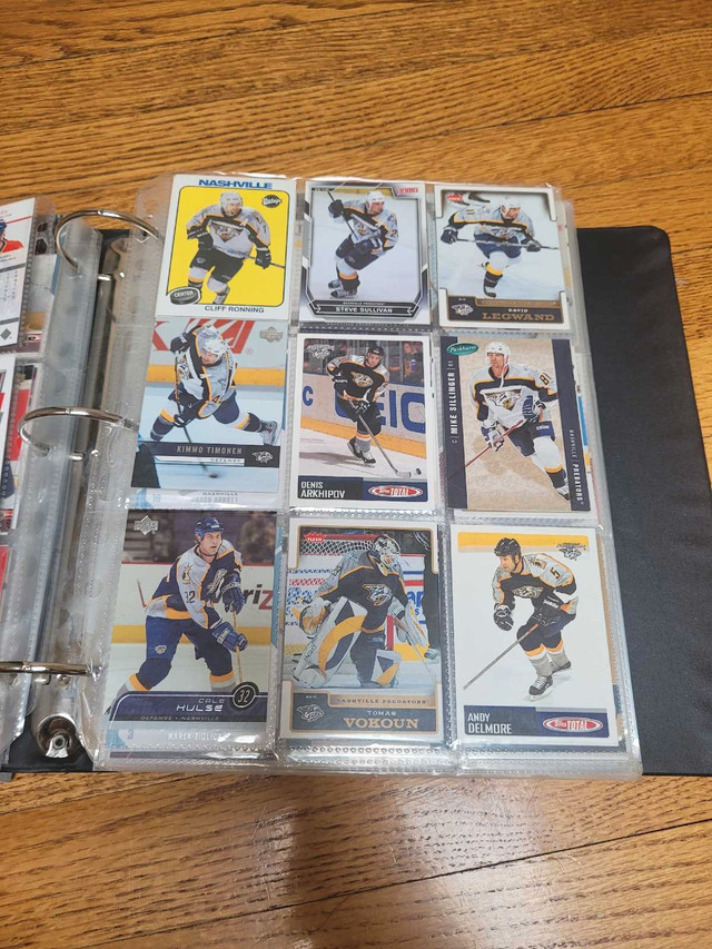 48 Pages of Mint Early 2000s Hockey Cards in Arts & Collectibles in Edmonton - Image 4