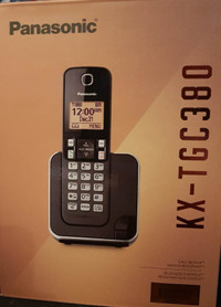 Panasonic KXTGC380C Dect_6.0 1-Handset Landline Telephone