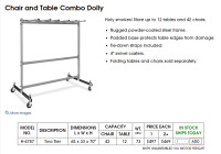 Chair and Table Combo Dolly