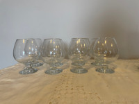 Brandy glasses set of 7 clear 