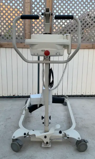 The BHM Junior folding patient lift is a power floor lift for lifting, repositioning and transferrin...