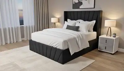 Brand New Bed with Storage (1 Year Warranty), View more