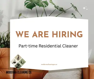 Hiring part time cleaner , View more