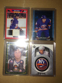 4 x great rare Mike Bossy NY Islanders Cards