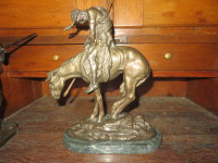 Bronze  'End of the Trail' du sculpteur James E. Fraser (1894)