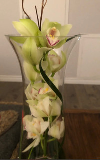 Grand vase en vitre pour fleurs