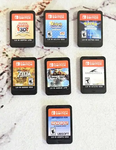 Nintendo Switch Games and SD Cards (Mario, Kirby, Zelda!) Cartridge Only Games: Super Mario 3D Colle...